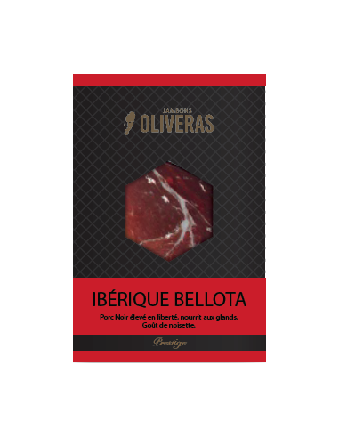 Pré-tranché jambon ibérique Bellota Pata Negra 80 g